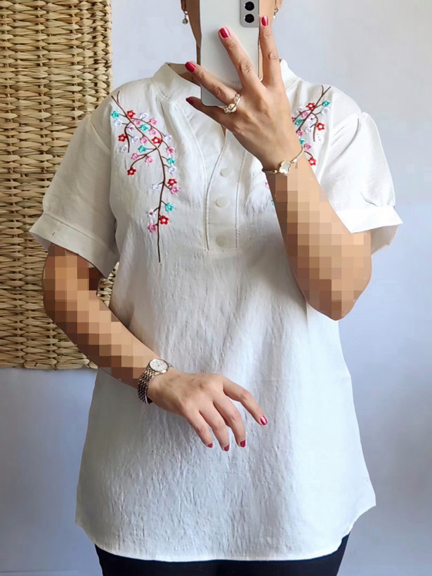شومیز گلدوزی شانتون