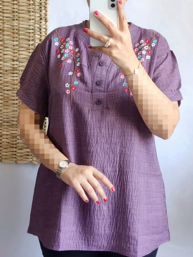 شومیز گلدوزی شانتون